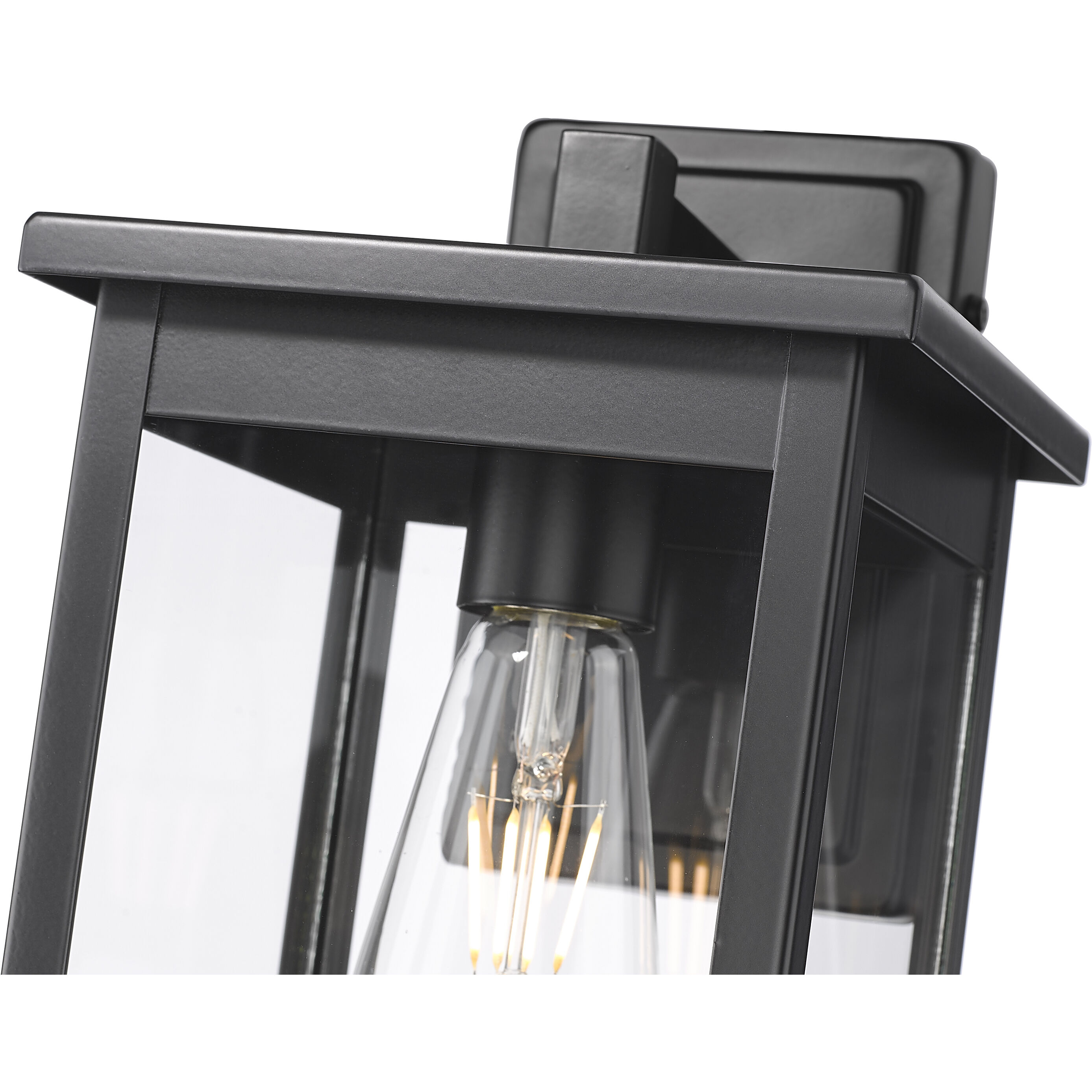 Bowton II 1 Light 12 inch Powder Coated Black Outdoor Wall Sconce